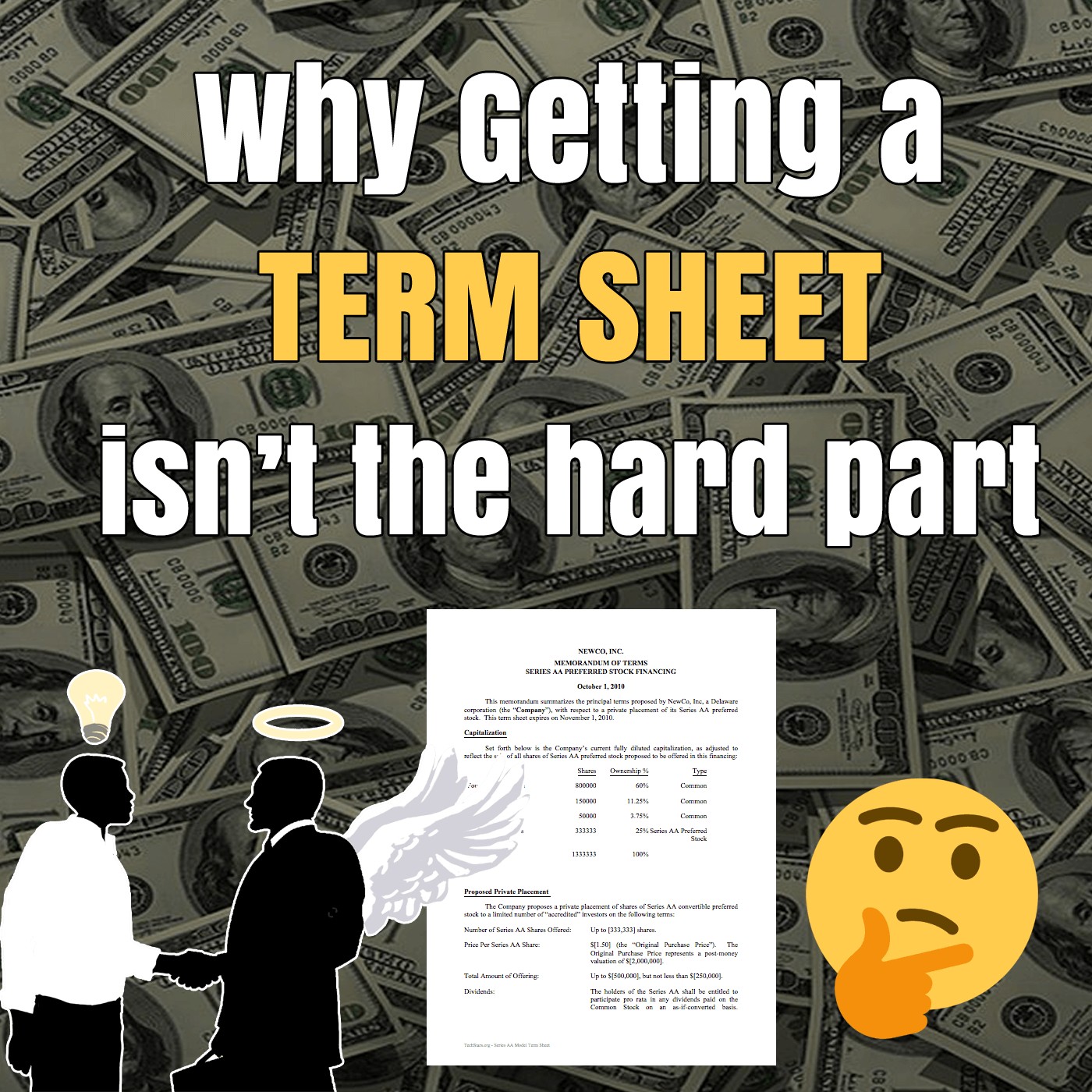 Why getting a term sheet isn’t the hard part of raising money